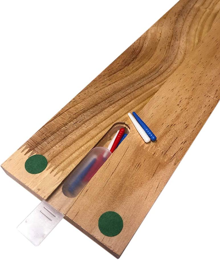 Bicycle Classic "S" 3-Track, Tri-Color Wooden Cribbage Board