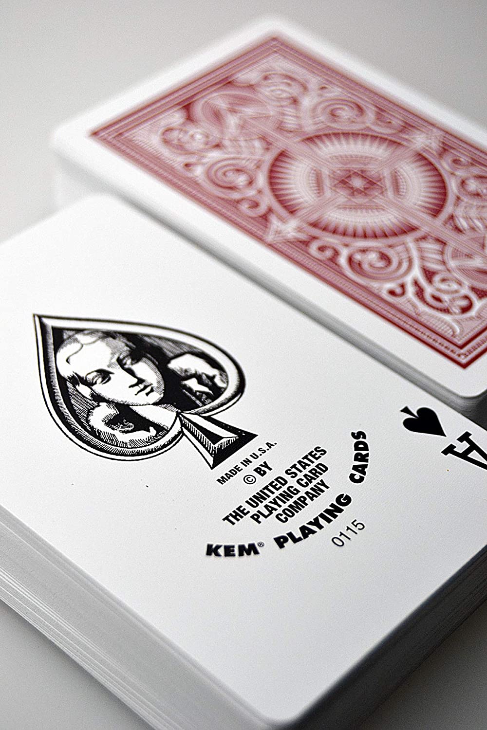 KEM Ultra-Premium Arrow Playing Cards, 2-Deck Pack (Red & Blue)