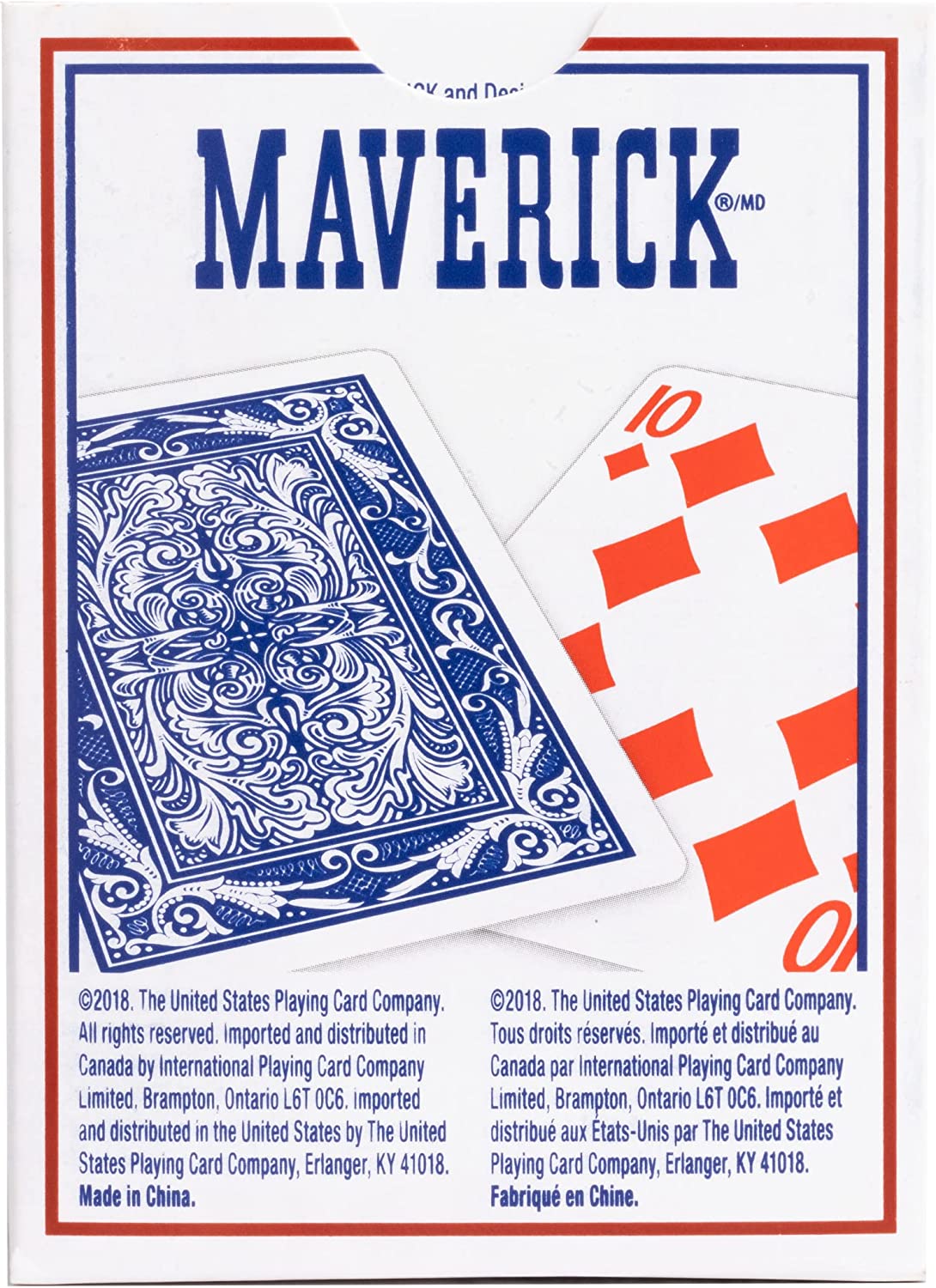 Maverick Playing Cards (Red or Blue)