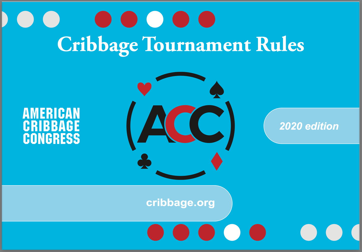 Cribbage Tournament Rules Booklet (2020 Edition - Current)