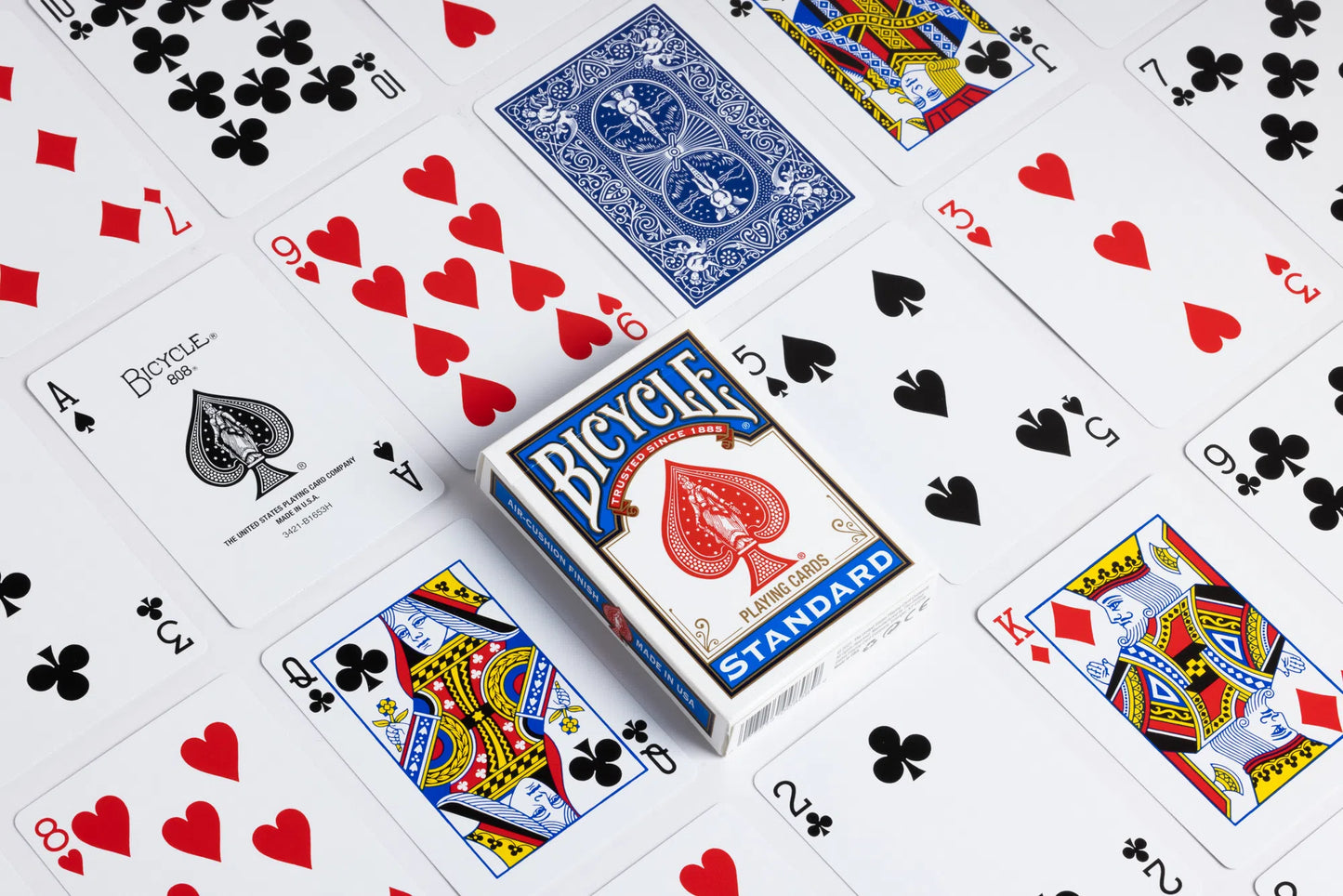 Bicycle Standard Index Rider Back Playing Cards (Red, Blue, & Black)