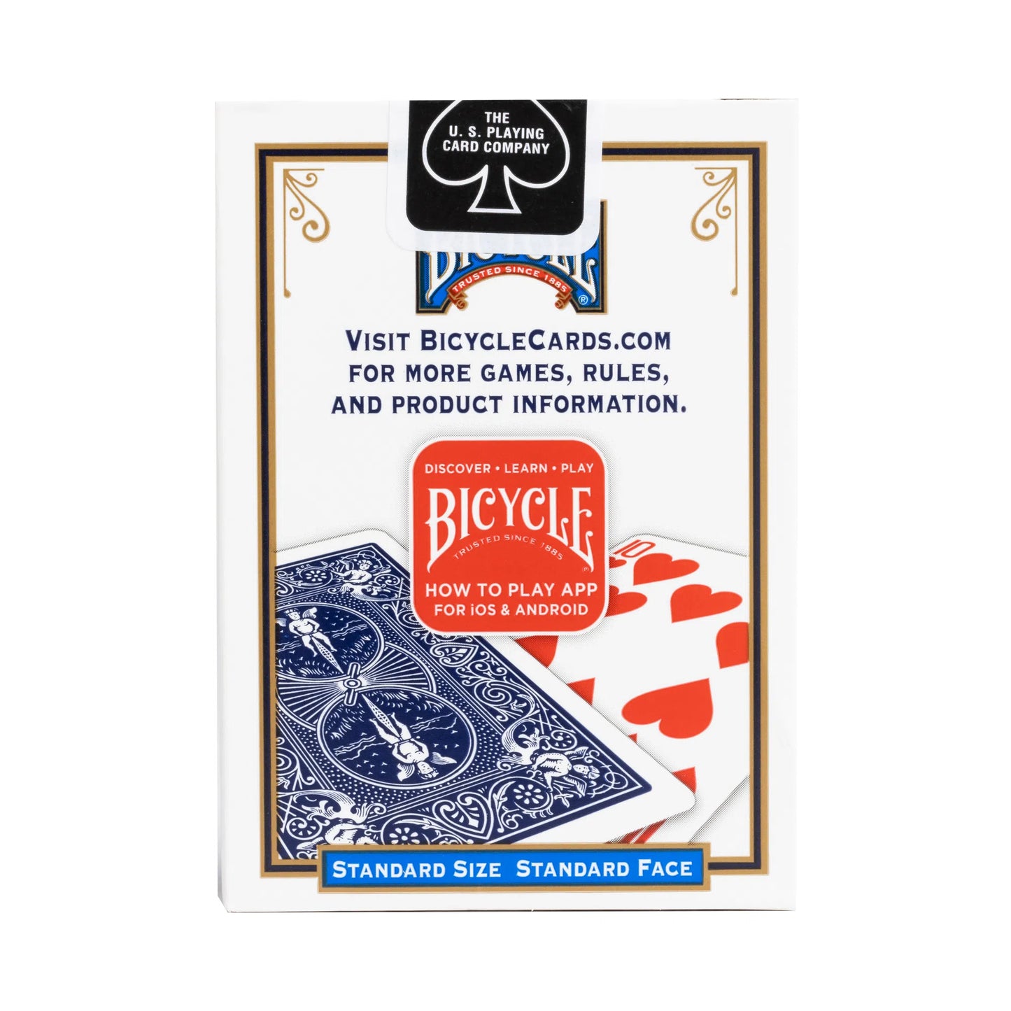 Bicycle Standard Index Rider Back Playing Cards (Red, Blue, & Black)