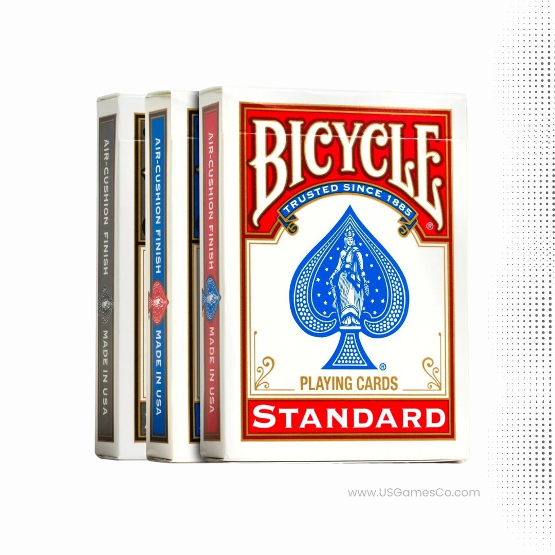 Bicycle Standard Index Rider Back Playing Cards (Red, Blue, & Black)